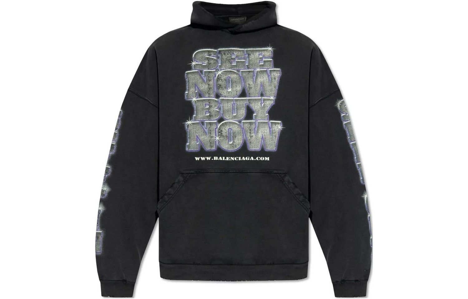 Толстовка мужская Balenciaga See Now Buy Now, черный
Толстовка мужская Balenciaga See Now Buy Now, черный