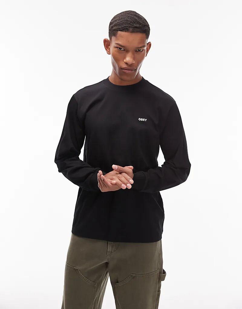 Футболка Obey Established Works с длинными рукавами, чёрного цвета
Футболка Obey Established Works с длинными рукавами, чёрного цвета