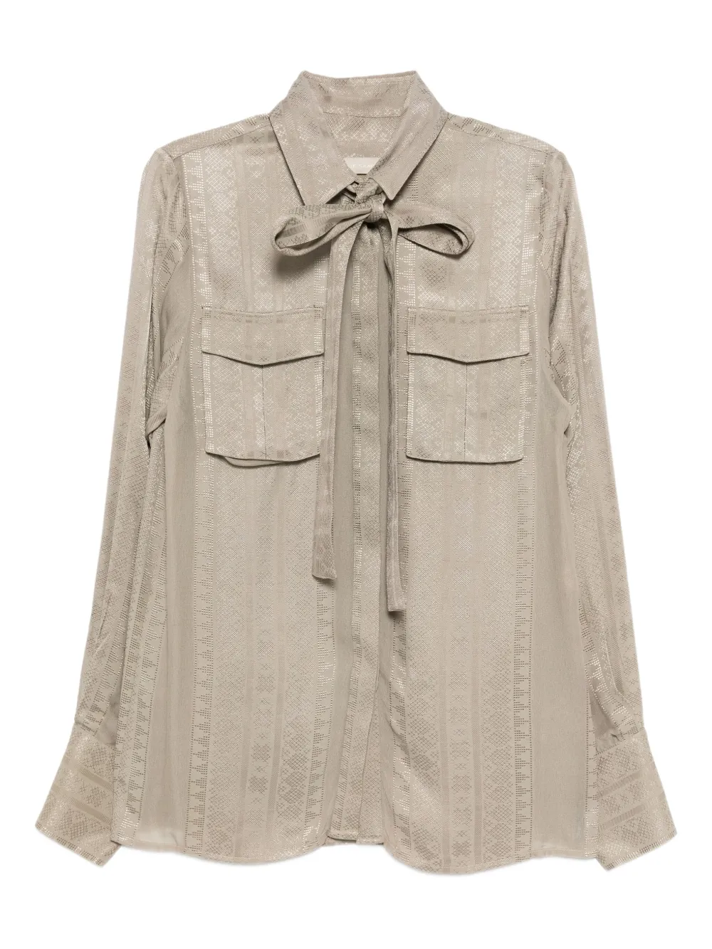 Жаккардовая рубашка Elie Saab, серый 
Жаккардовая рубашка Elie Saab, серый