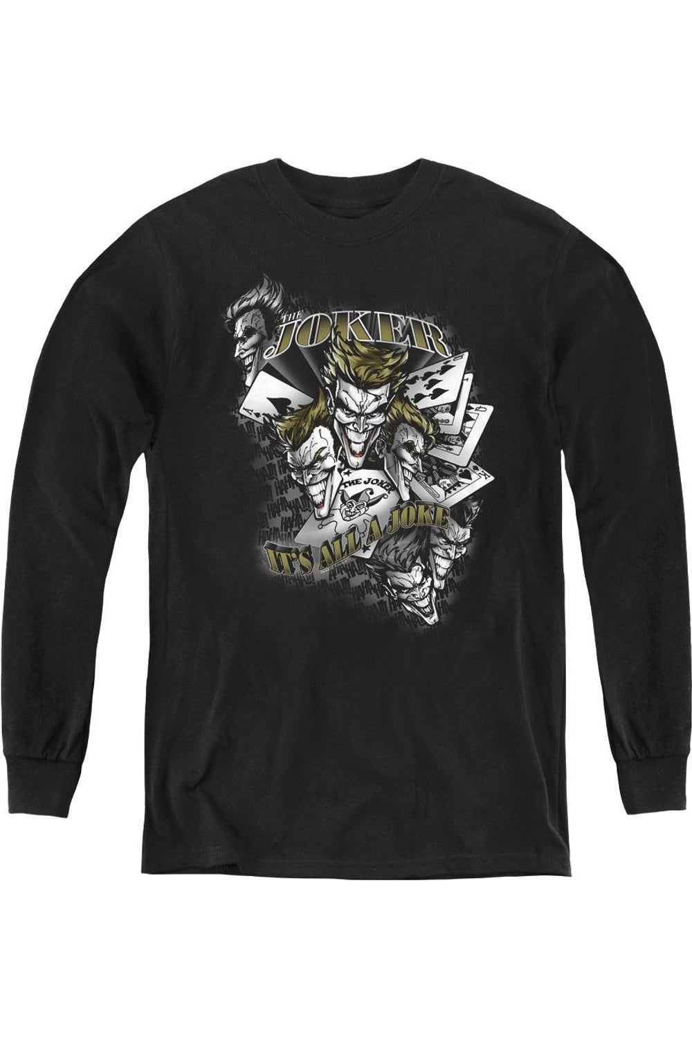Футболка с длинным рукавом для подростков "Batman: It's All A Joke" Gildan, черный
Футболка с длинным рукавом для подростков "Batman: It's All A Joke" Gildan, черный