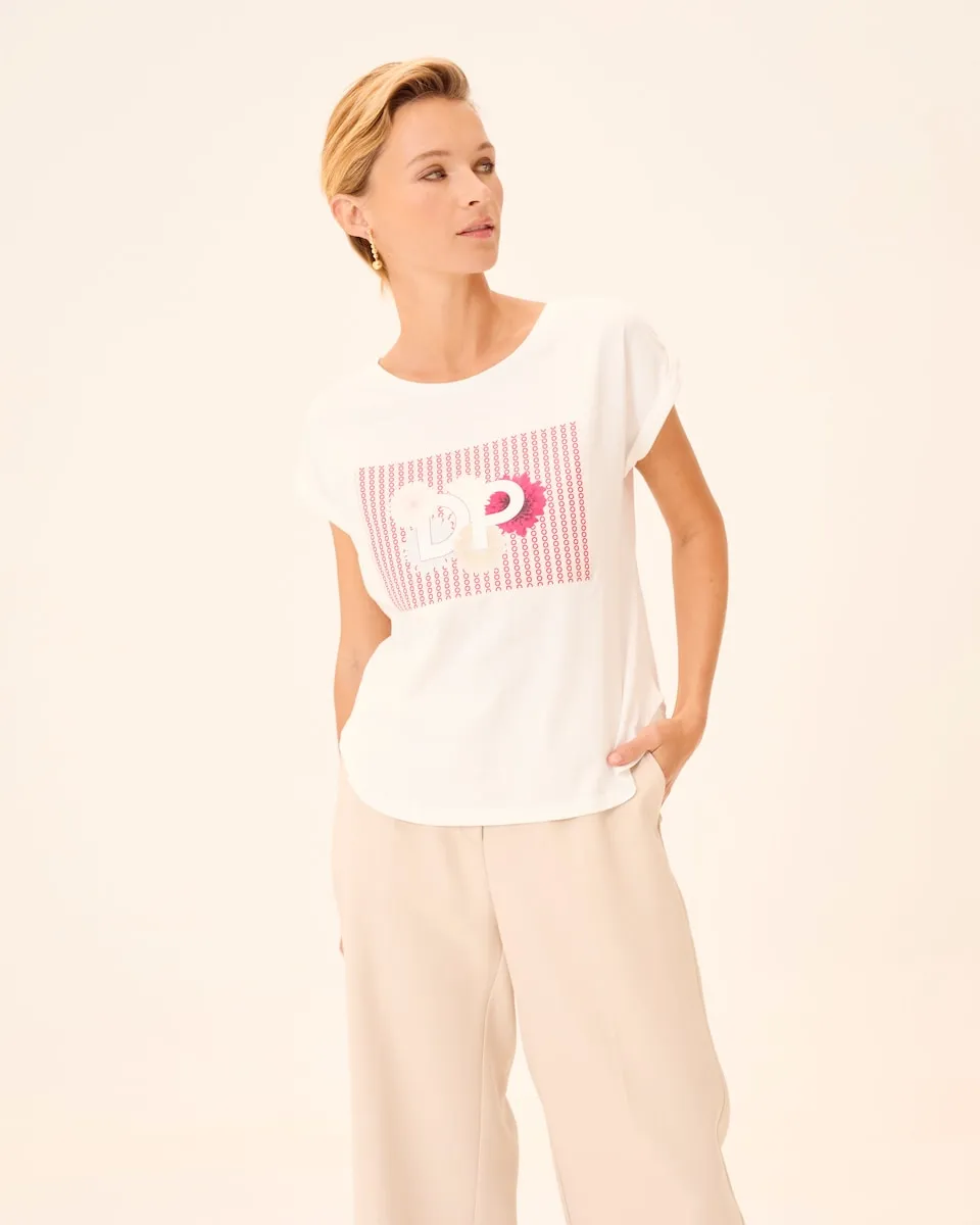 Женская футболка Клара с коротким рукавом и принтом спереди Dolores Promesas, белый
Женская футболка Клара с коротким рукавом и принтом спереди Dolores Promesas, белый