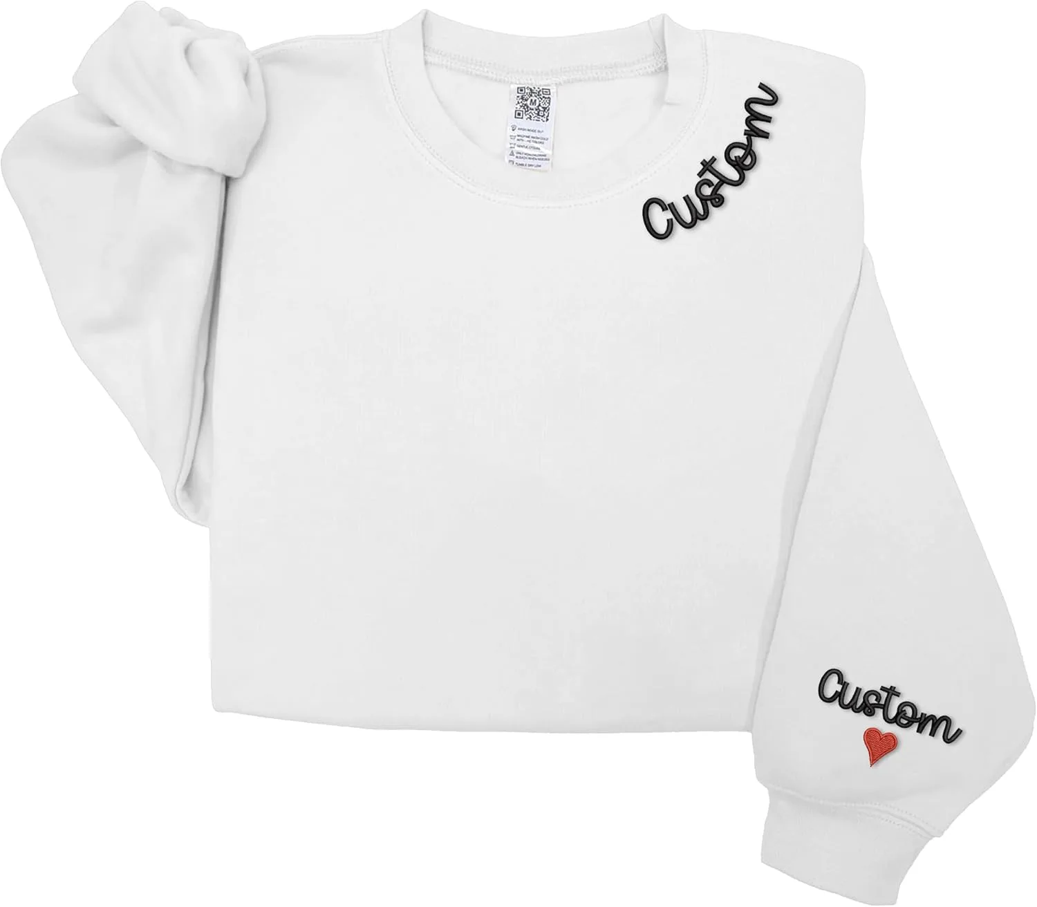 Кастомный свитшот с вышивкой на рукаве LullabyMall
Кастомный свитшот с вышивкой на рукаве LullabyMall