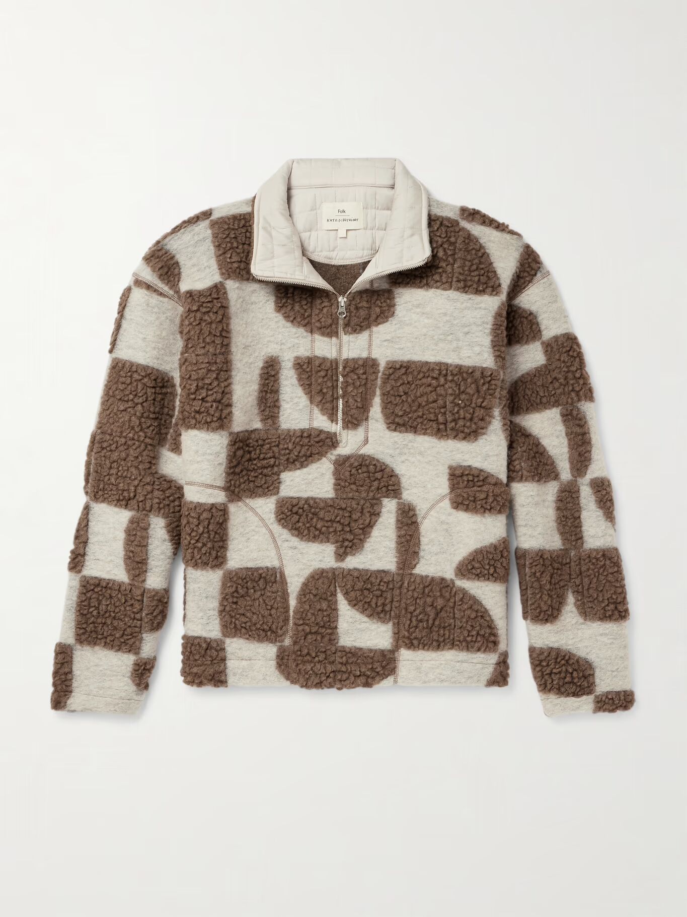 Толстовка из смеси шерсти и флиса с застежкой-молнией на половину длины FOLK, коричневый
Толстовка из смеси шерсти и флиса с застежкой-молнией на половину длины FOLK, коричневый