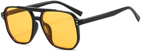 Квадратные солнцезащитные очки для женщин, модные простые солнцезащитные очки в крупной оправе для мужчин, желтые очки для женщин, очки для вождения MTZJH, Blackorange
Квадратные солнцезащитные очки для женщин, модные простые солнцезащитные очки в крупной оправе для мужчин, желтые очки для женщин, очки для вождения MTZJH, Blackorange