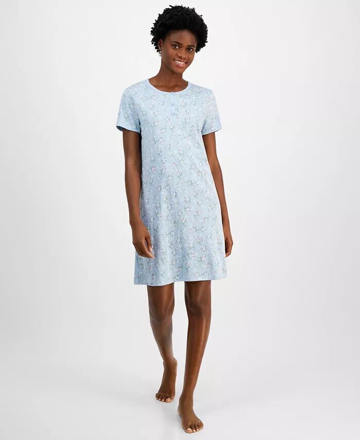 Женская хлопковая ночная рубашка Henley с принтом Charter Club, синий
Женская хлопковая ночная рубашка Henley с принтом Charter Club, синий