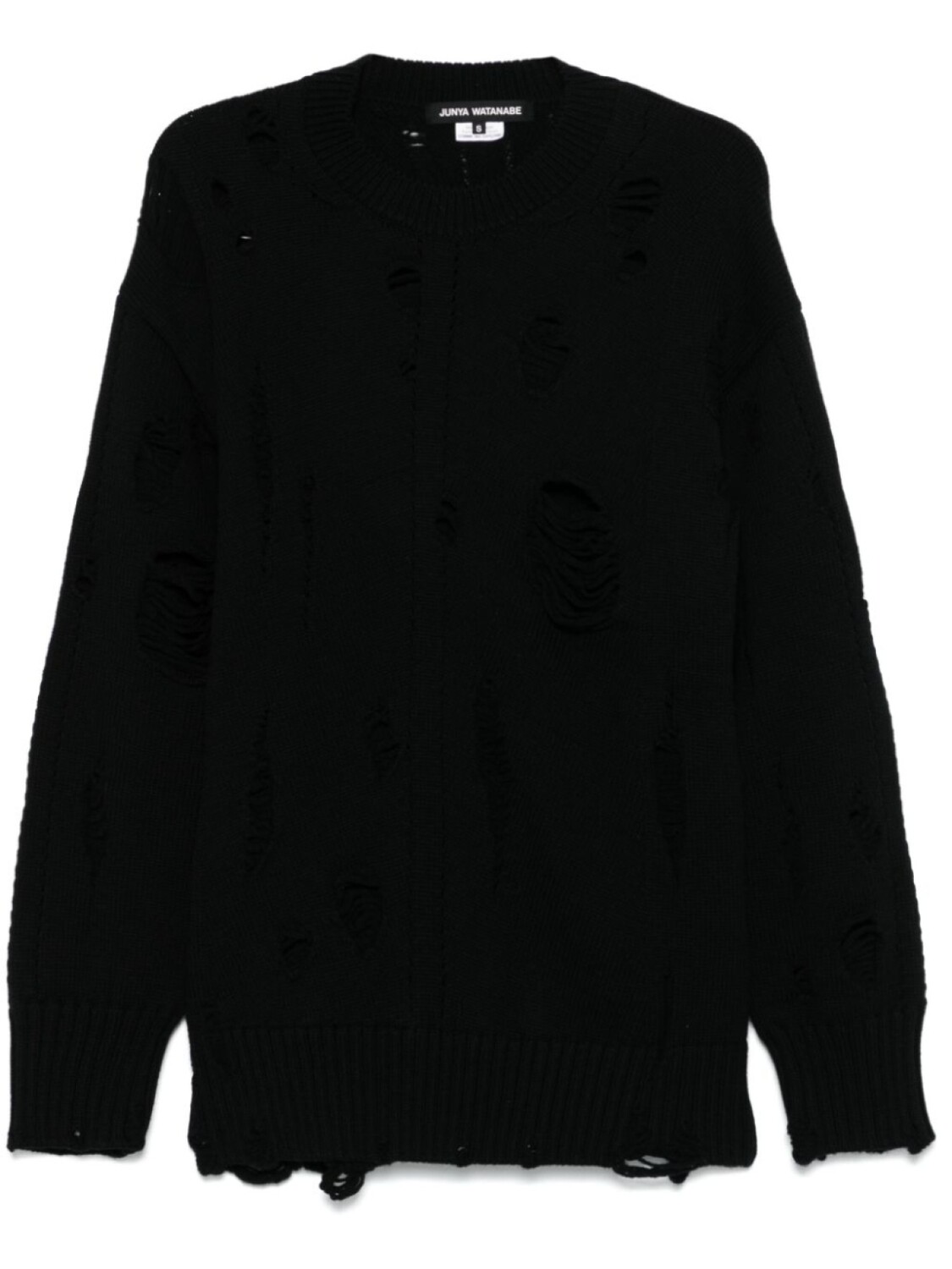 Потертый джемпер Junya Watanabe, черный
Потертый джемпер Junya Watanabe, черный