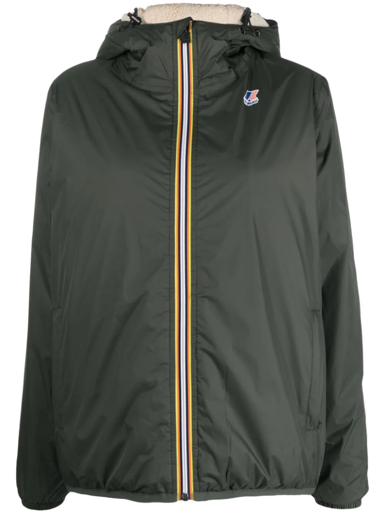 K-Way куртка с капюшоном и логотипом, зеленый
K-Way куртка с капюшоном и логотипом, зеленый