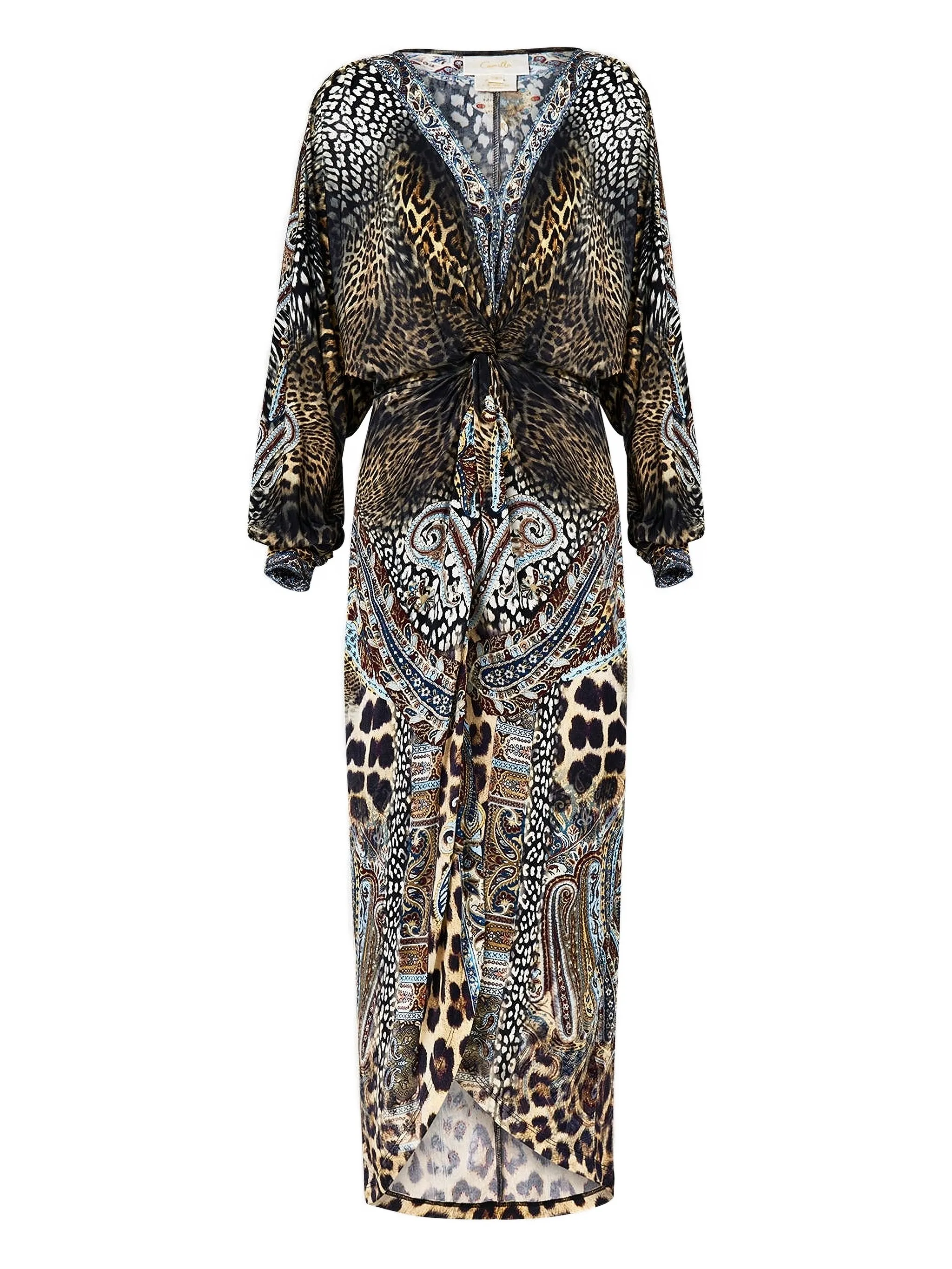 Миди-платье с закруткой спереди Camilla, коричневый
Миди-платье с закруткой спереди Camilla, коричневый