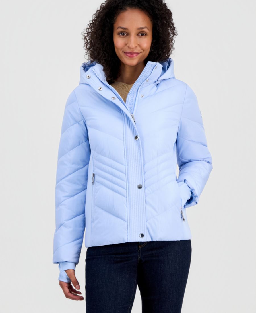 Женская складная пуховая куртка с капюшоном Michael Kors, Ice blue
Женская складная пуховая куртка с капюшоном Michael Kors, Ice blue