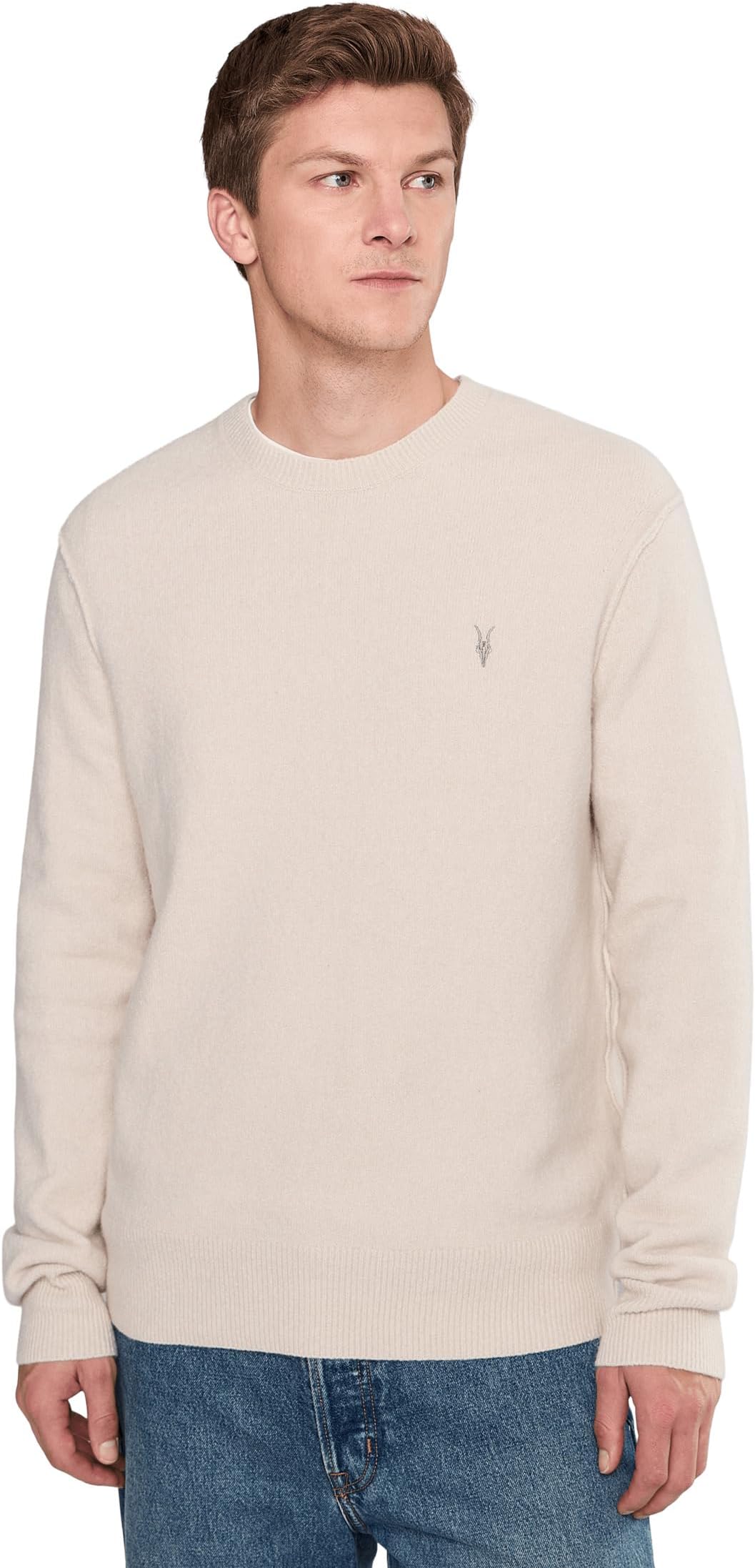 Свитер AllSaints Men's Statten Crew, Cloudy White
Свитер AllSaints Men's Statten Crew, Cloudy White