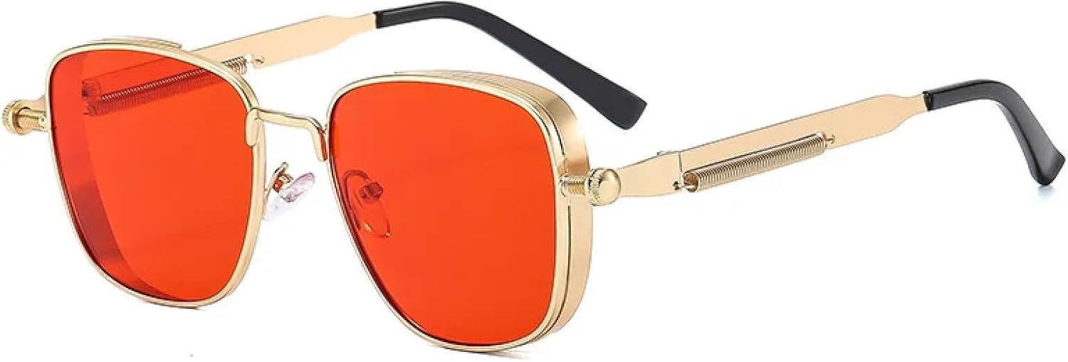 Солнцезащитные очки с защитой от УФ-излучения UV400 | Металлические петли, цветные линзы | Для женщин и мужчин, для занятий спортом на открытом воздухе и вождения DSVIGF, Gold-red
Солнцезащитные очки с защитой от УФ-излучения UV400 | Металлические петли, цветные линзы | Для женщин и мужчин, для занятий спортом на открытом воздухе и вождения DSVIGF, Gold-red