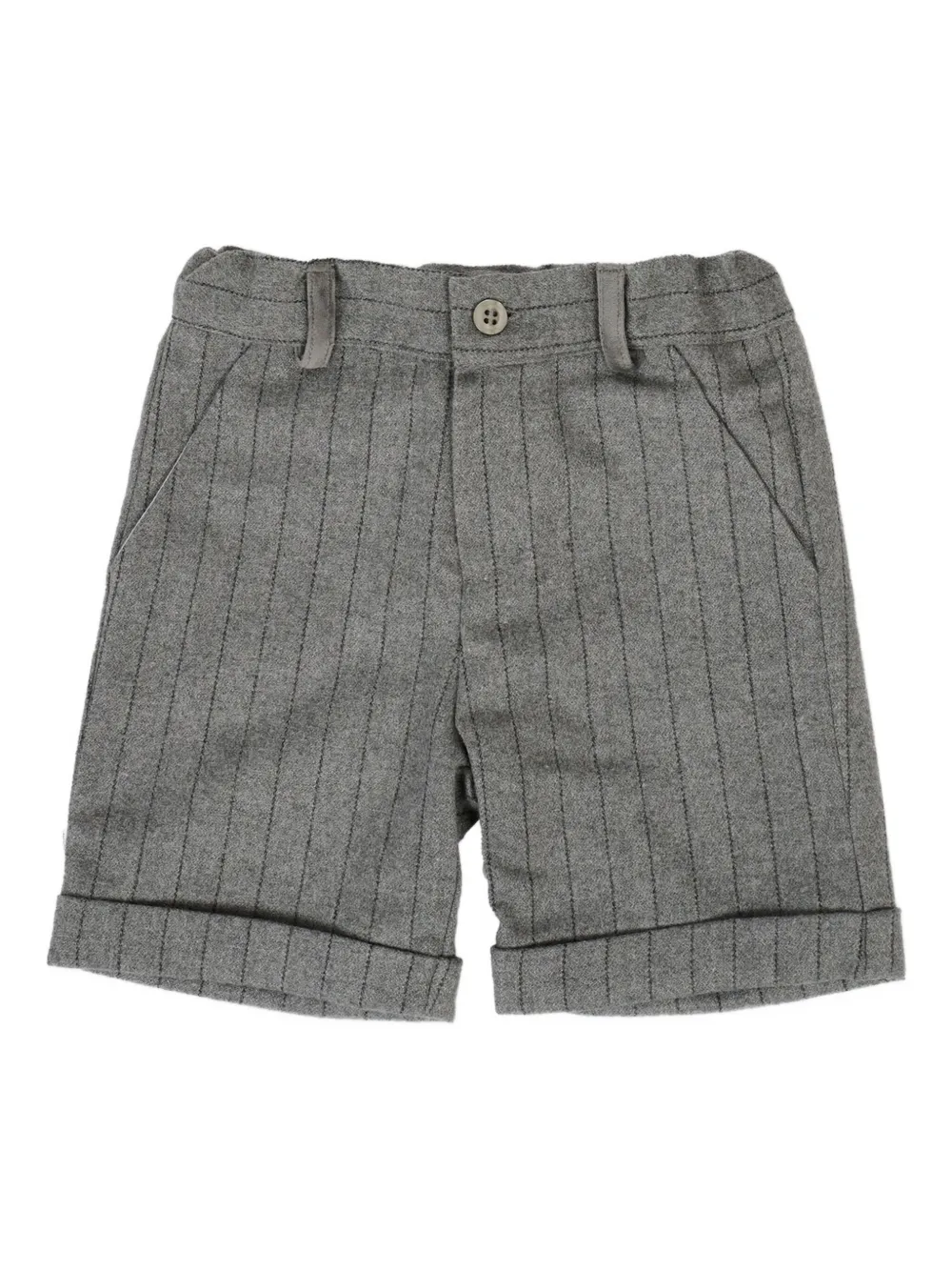 Шорты в тонкую полоску с манжетами Patachou, серый
Шорты в тонкую полоску с манжетами Patachou, серый
