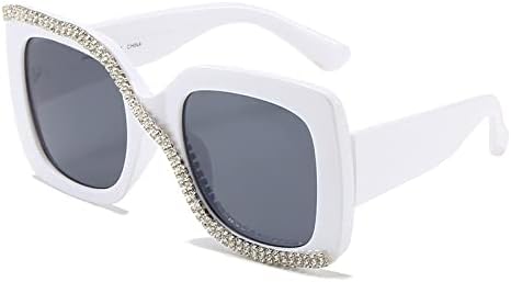 Солнцезащитные очки 2027 года в квадратной оправе с бриллиантами для женщин и мужчин, ретро-стиль, увеличенная оправа, модные женские солнцезащитные очки UV400 MTZJH, White Grey
Солнцезащитные очки 2027 года в квадратной оправе с бриллиантами для женщин и мужчин, ретро-стиль, увеличенная оправа, модные женские солнцезащитные очки UV400 MTZJH, White Grey