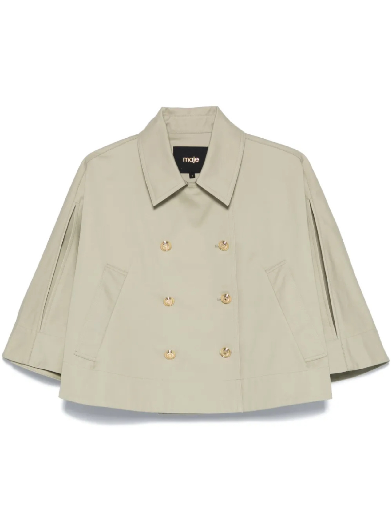 Двубортный кейп Maje, зеленый
Двубортный кейп Maje, зеленый