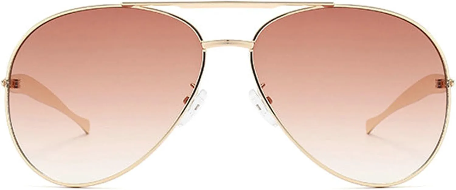 Willochra Модные солнцезащитные очки-пилот большого размера с градиентным переходом цвета для женщин и мужчин, винтажные, трендовые, овальные, черные, C3
Willochra Модные солнцезащитные очки-пилот большого размера с градиентным переходом цвета для женщин и мужчин, винтажные, трендовые, овальные, черные, C3