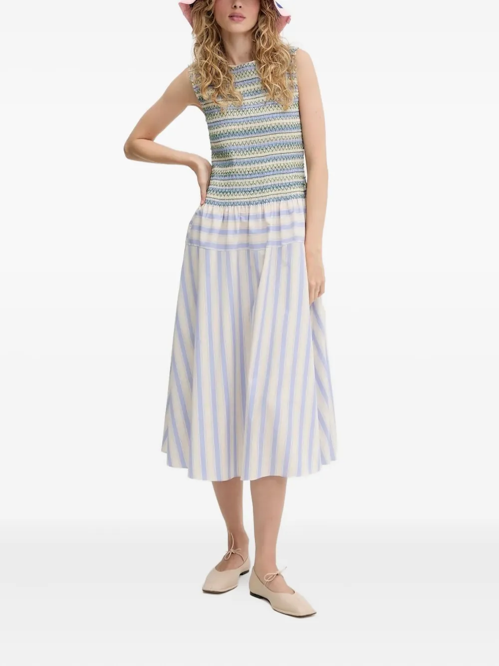 Платье миди в полоску со сборками Stine Goya, мультиколор
Платье миди в полоску со сборками Stine Goya, мультиколор