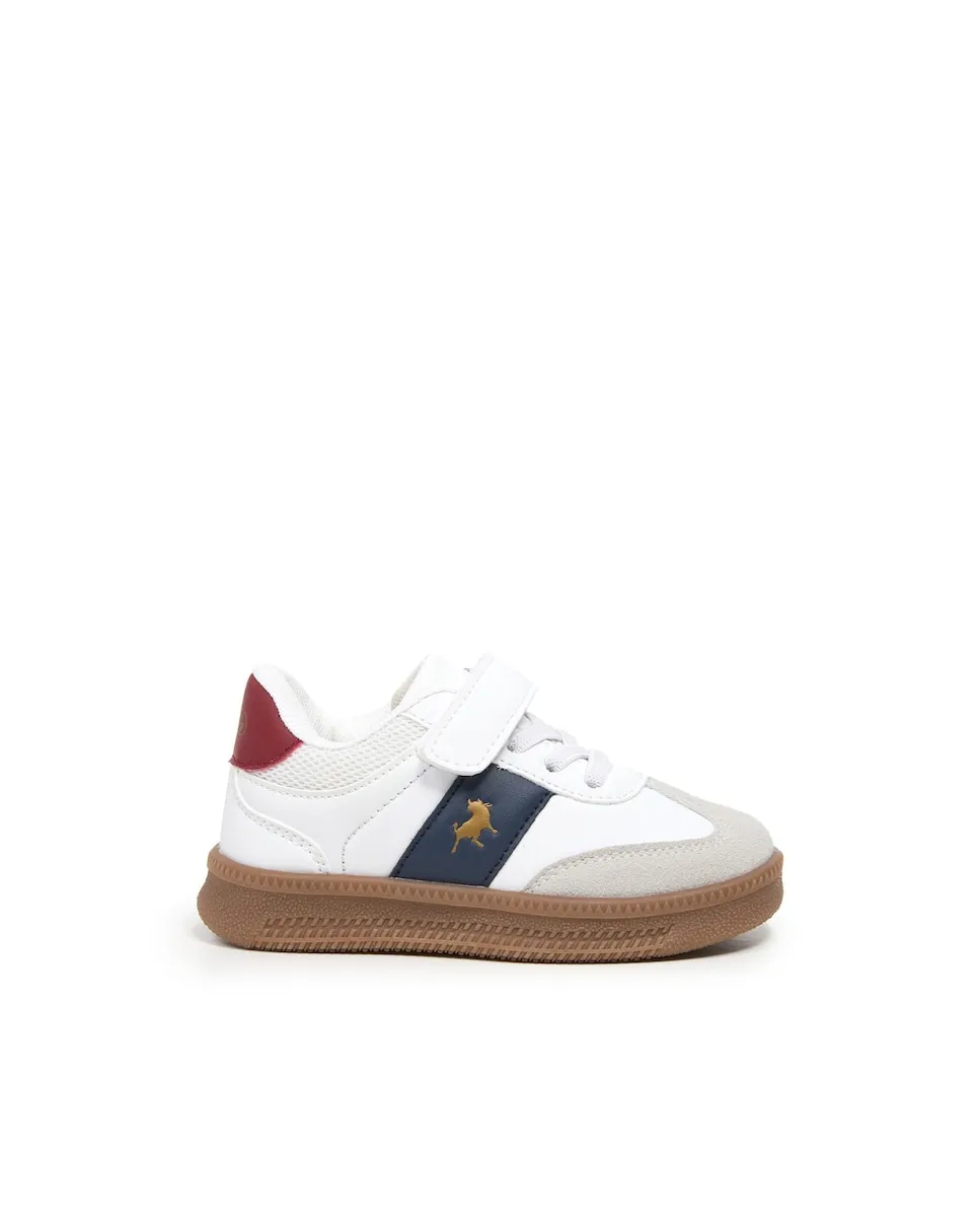 Детские спортивные кроссовки с липучкой и усилением носка Lois, белый
Детские спортивные кроссовки с липучкой и усилением носка Lois, белый