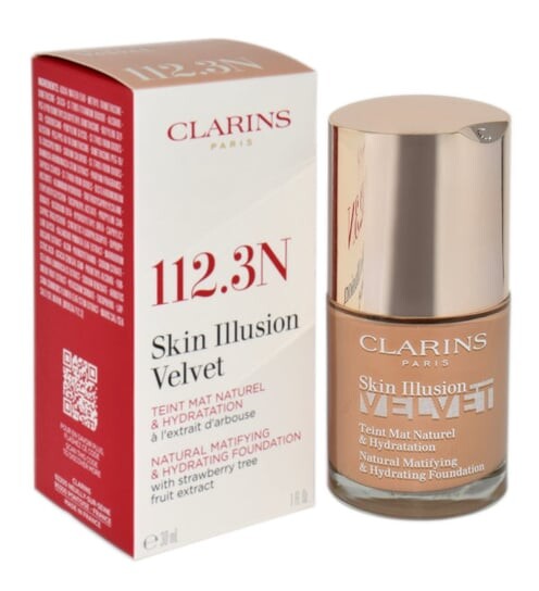 Тональный крем для лица 112.3n, 30 мл Clarins, Skin Illusion Velvet Foundation
Тональный крем для лица 112.3n, 30 мл Clarins, Skin Illusion Velvet Foundation
