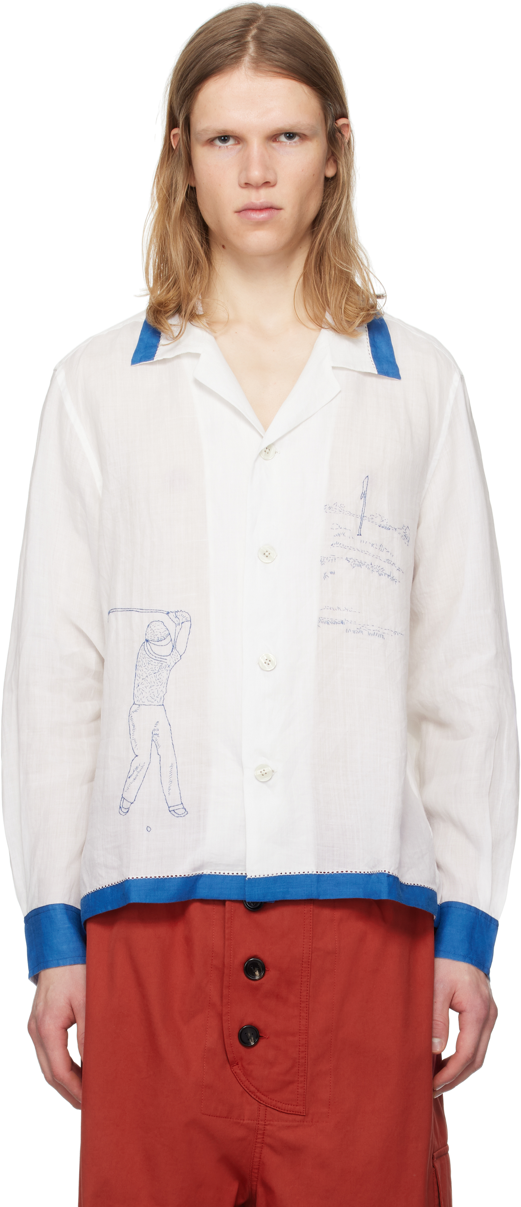 Белая футболка Club Champion с длинным рукавом Bode
Белая футболка Club Champion с длинным рукавом Bode