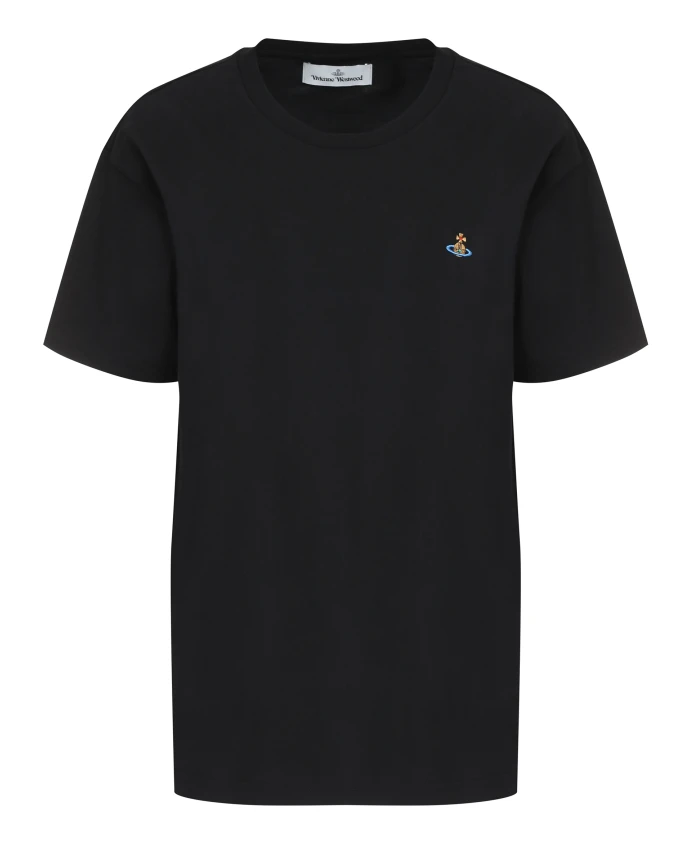Футболка с круглым вырезом из хлопка в рубчик Vivienne Westwood, черный
Футболка с круглым вырезом из хлопка в рубчик Vivienne Westwood, черный