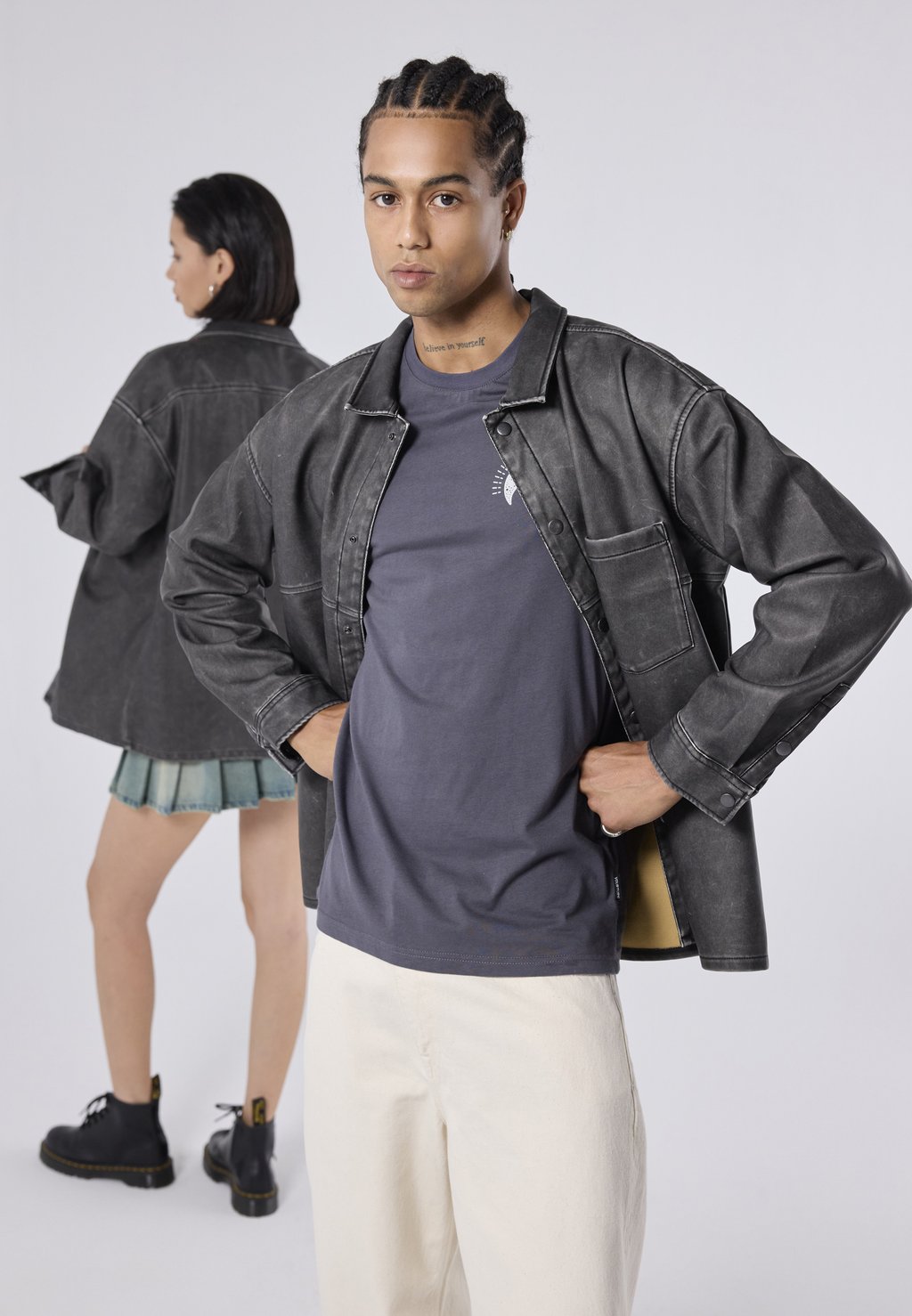 Рубашка UNISEX YOURTURN, темно-серый 
Рубашка UNISEX YOURTURN, темно-серый