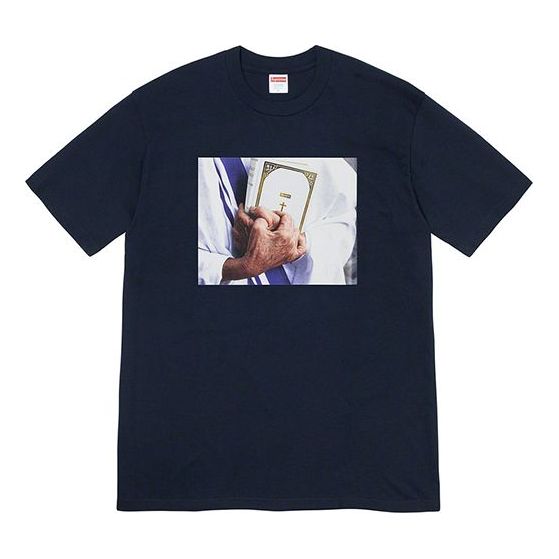 Футболка fw19 week 7 bible tee printing short sleeve navy blue Supreme, синий
Футболка fw19 week 7 bible tee printing short sleeve navy blue Supreme, синий