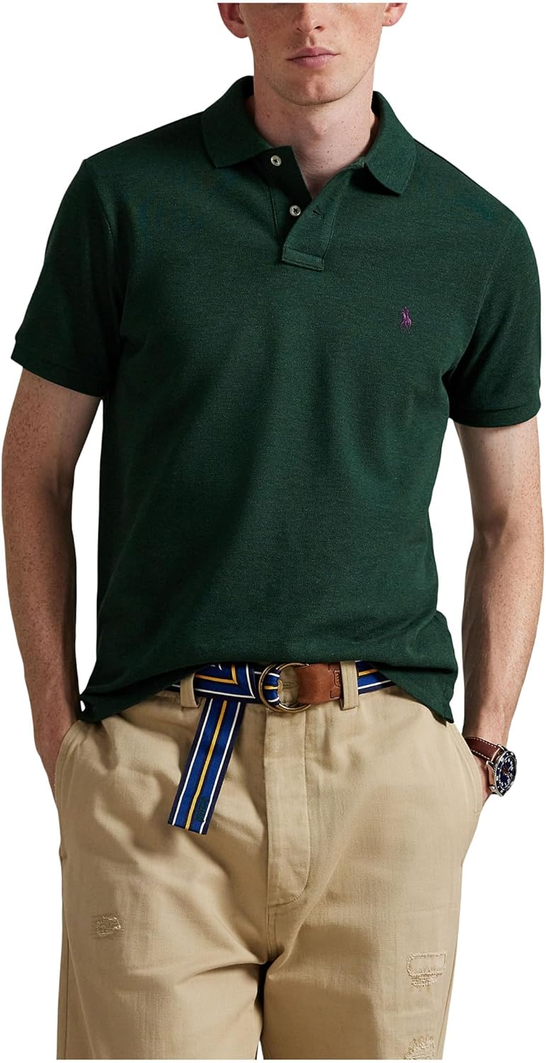 POLO RALPH LAUREN Мужская классическая футболка-поло из сетчатой ткани, Scotch Pine Heather
POLO RALPH LAUREN Мужская классическая футболка-поло из сетчатой ткани, Scotch Pine Heather