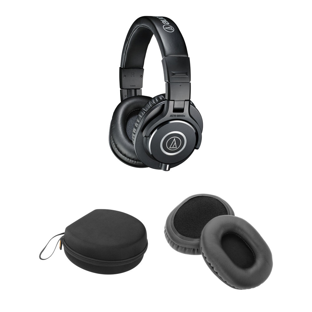 Комплект наушников и чехла Audio-Technica ATH-M40x (черный)
Комплект наушников и чехла Audio-Technica ATH-M40x (черный)