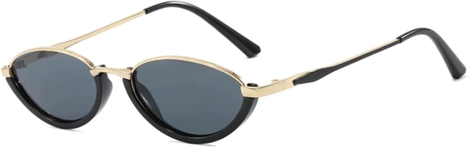 Модные роскошные солнцезащитные очки «кошачий глаз» маленького размера для женщин и мужчин, в металлической оправе, в стиле ретро, для вождения и путешествий, с защитой от УФ-излучения UV400 TKKTLLT, Black Gray
Модные роскошные солнцезащитные очки «кошачий глаз» маленького размера для женщин и мужчин, в металлической оправе, в стиле ретро, для вождения и путешествий, с защитой от УФ-излучения UV400 TKKTLLT, Black Gray