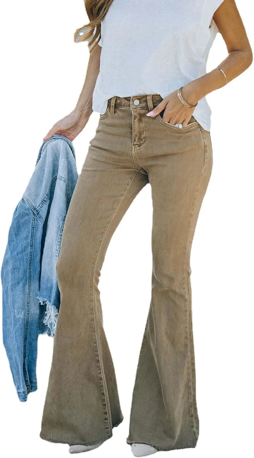 Sexyshine женские джинсы клеш с высокой талией
Sexyshine женские джинсы клеш с высокой талией