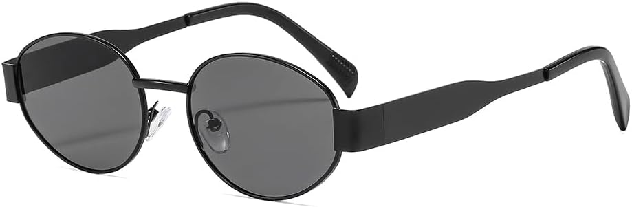 Ретро овальные солнцезащитные очки для женщин и мужчин в стиле 90-х, модные солнцезащитные очки в золотой металлической оправе, маленькие круглые классические очки ISIUINN, Black
Ретро овальные солнцезащитные очки для женщин и мужчин в стиле 90-х, модные солнцезащитные очки в золотой металлической оправе, маленькие круглые классические очки ISIUINN, Black