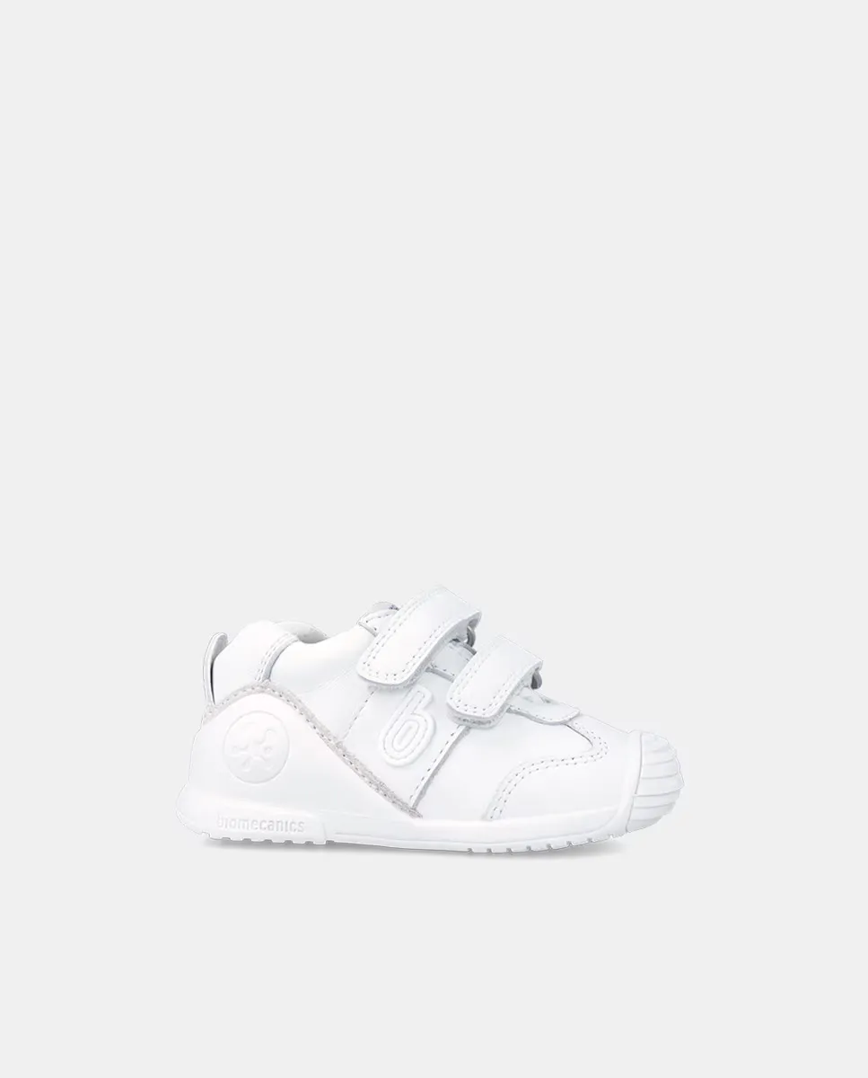 Детские кожаные кроссовки с двойной застежкой на крючок и петлю Biomecanics, белый
Детские кожаные кроссовки с двойной застежкой на крючок и петлю Biomecanics, белый