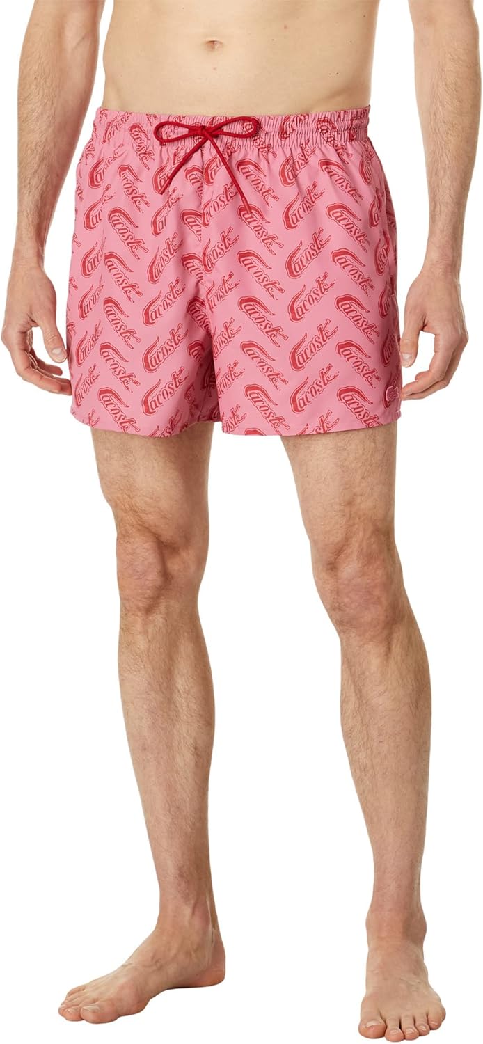 Lacoste мужские стандартные летние шорты для плавания Mid-Thigh с логотипом по всей поверхности, Lighthouse Red/Reseda
Lacoste мужские стандартные летние шорты для плавания Mid-Thigh с логотипом по всей поверхности, Lighthouse Red/Reseda