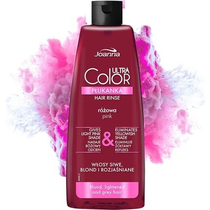 Ultra Color Розовый ополаскиватель для светлых и светлых волос 150мл, Joanna
Ultra Color Розовый ополаскиватель для светлых и светлых волос 150мл, Joanna