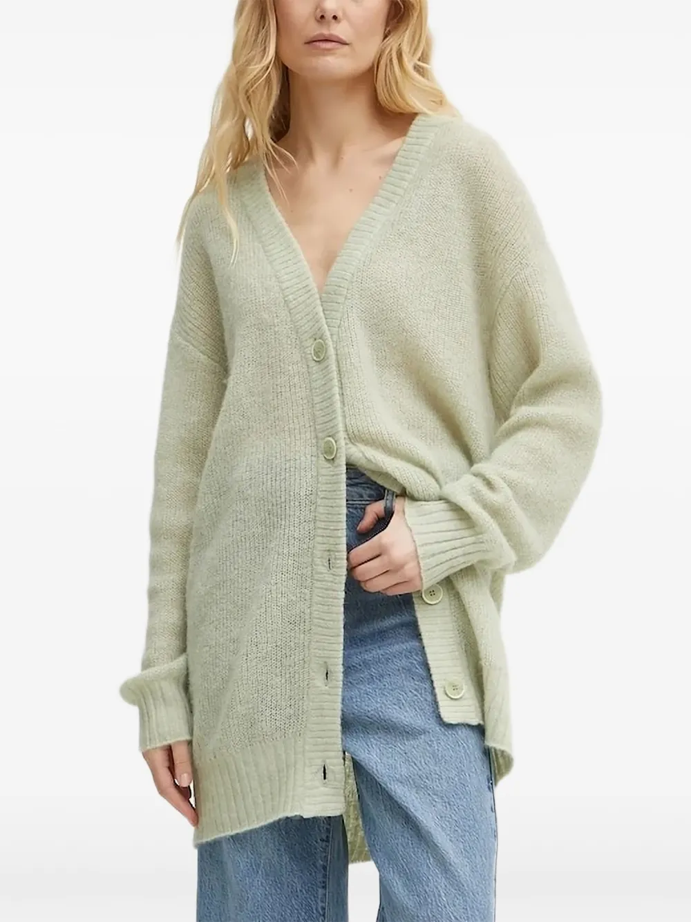 Кардиган на пуговицах Patrizia Pepe, зеленый
Кардиган на пуговицах Patrizia Pepe, зеленый