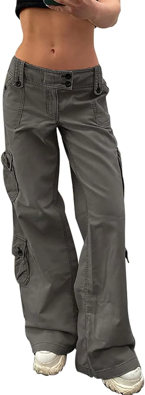 Женские джинсы Y2k в стиле карго с низкой посадкой и прямыми штанинами ZUNQKG
Женские джинсы Y2k в стиле карго с низкой посадкой и прямыми штанинами ZUNQKG