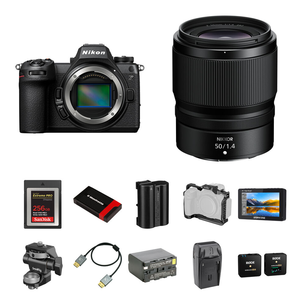 Беззеркальная камера Nikon Z6 III Mirrorless Camera with 50mm f/1.4 Lens and Content
Беззеркальная камера Nikon Z6 III Mirrorless Camera with 50mm f/1.4 Lens and Content