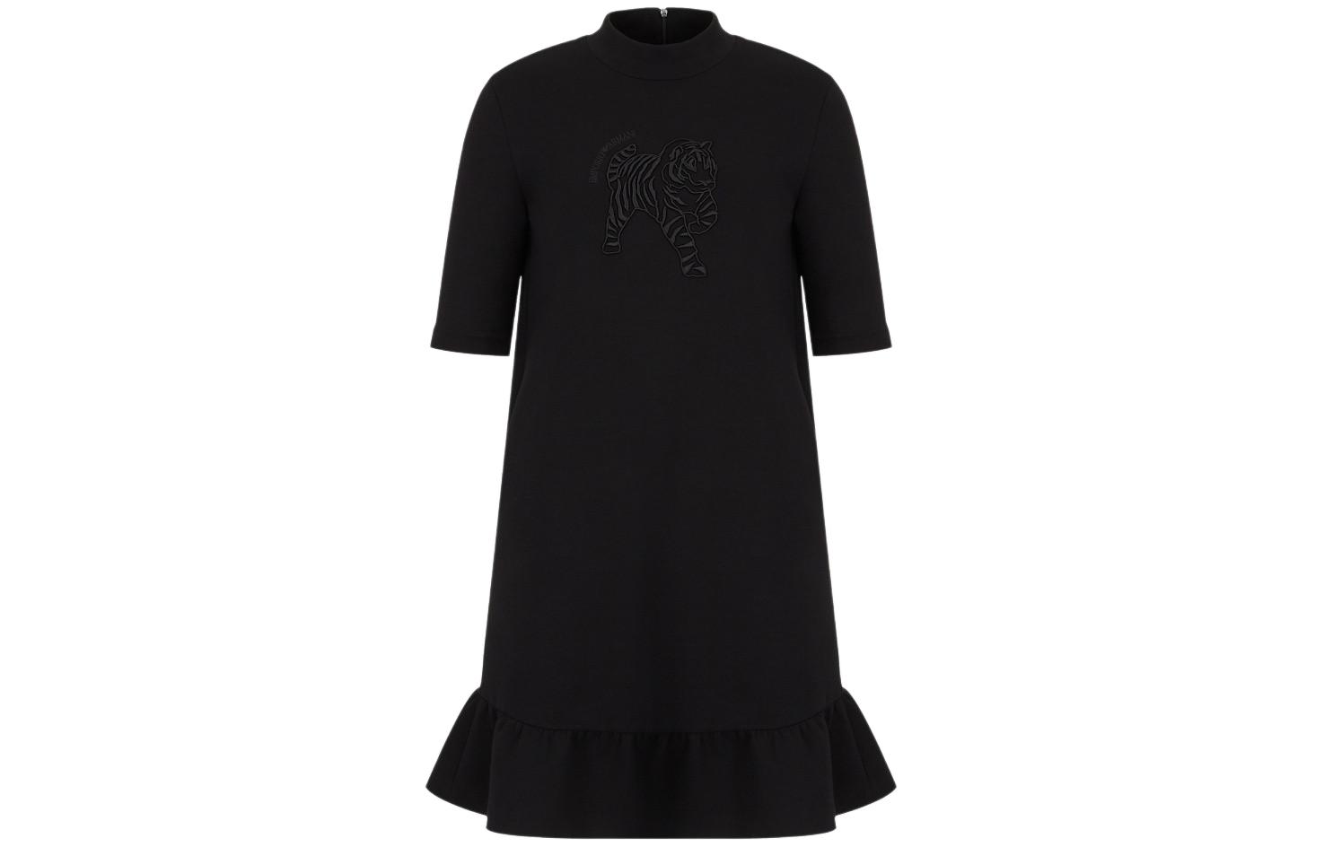 EMPORIO ARMANI Женское черное платье с коротким рукавом
EMPORIO ARMANI Женское черное платье с коротким рукавом