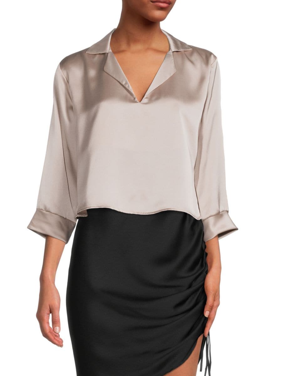 Атласный топ Renee C., бежевый
Атласный топ Renee C., бежевый