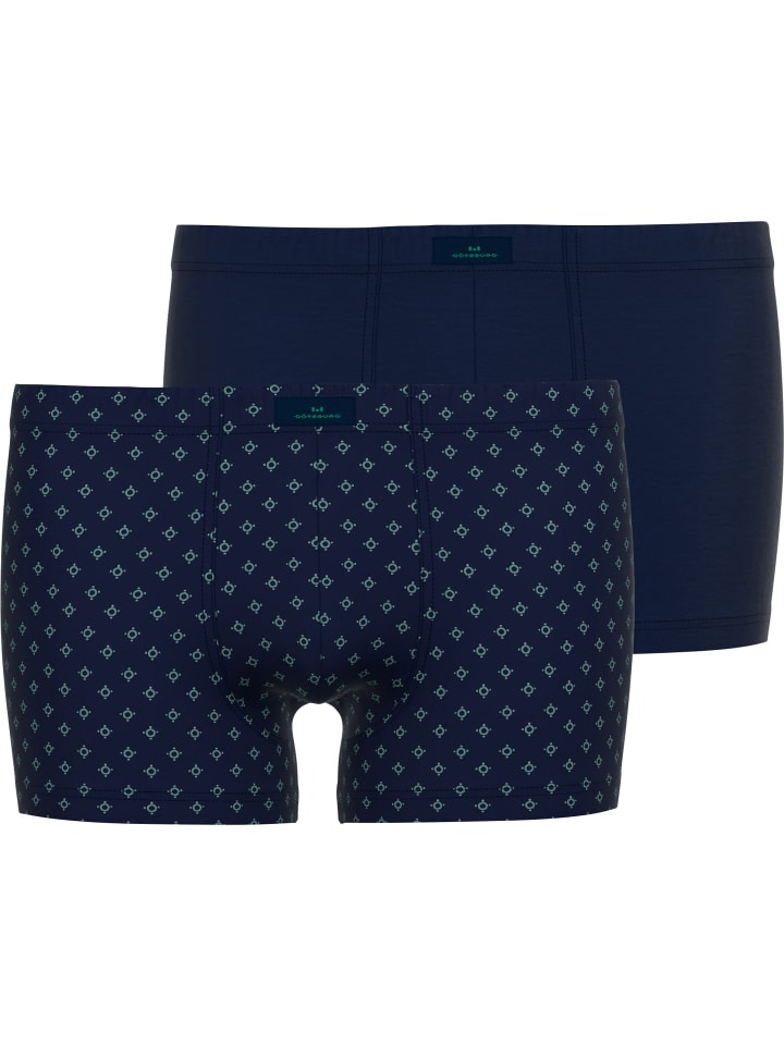 Götzburg Хлопковые трикотажные трусы, комплект из 2 штук, темно-синего цвета
Götzburg Хлопковые трикотажные трусы, комплект из 2 штук, темно-синего цвета