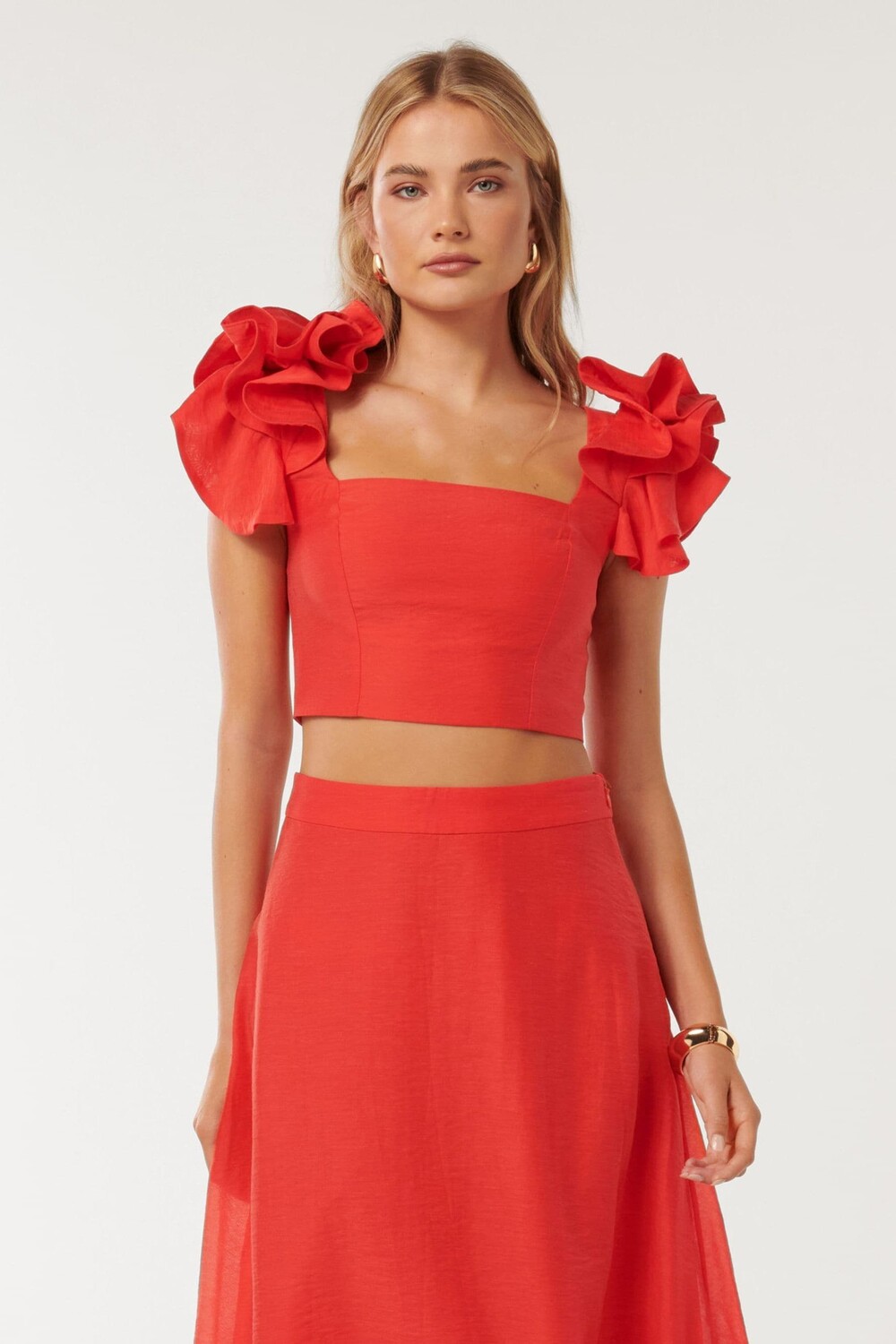 Топ Rachel с рюшами Forever New, красный
Топ Rachel с рюшами Forever New, красный