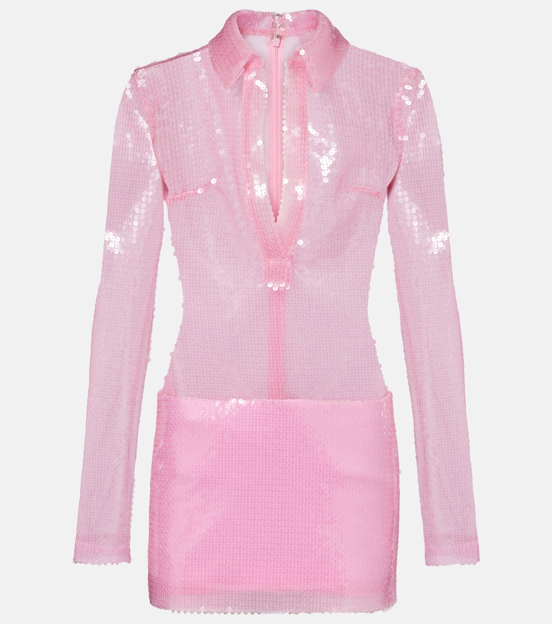 Платье-поло с пайетками David Koma, розовый
Платье-поло с пайетками David Koma, розовый