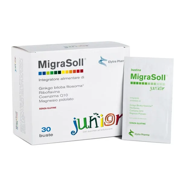 Migrasoll Junior, добавка для когнитивных функций, 30 пакетиков, 5,5 г
Migrasoll Junior, добавка для когнитивных функций, 30 пакетиков, 5,5 г