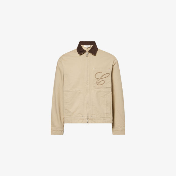 Куртка The Couture Club из твила с контрастным воротником, бежевый 
Куртка The Couture Club из твила с контрастным воротником, бежевый