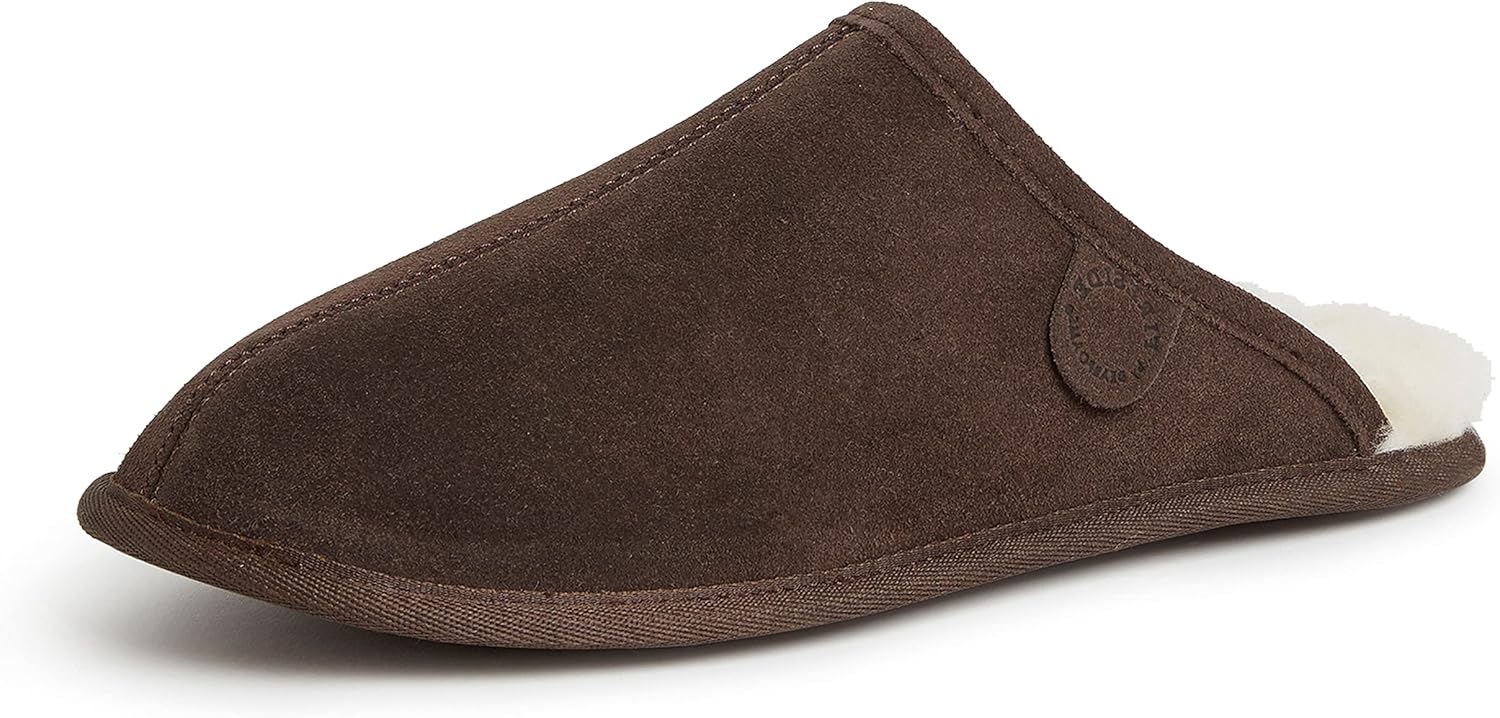 Кожаные тапочки Fireside от Dearfoams для мужчин Warwick водоотталкивающие с шерстяной подкладкой, Coffee
Кожаные тапочки Fireside от Dearfoams для мужчин Warwick водоотталкивающие с шерстяной подкладкой, Coffee