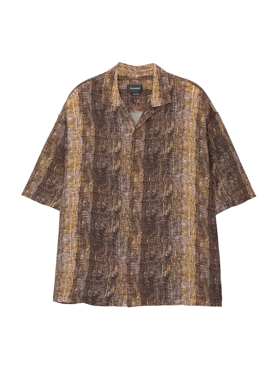 Удобная рубашка на пуговицах Pull&Bear, коричневый
Удобная рубашка на пуговицах Pull&Bear, коричневый