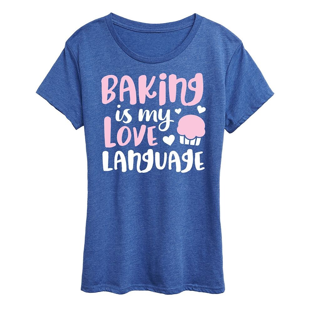 Женская футболка с рисунком Baking Is My Love Language Licensed Character, цвет Heather Royal Blue
Женская футболка с рисунком Baking Is My Love Language Licensed Character, цвет Heather Royal Blue