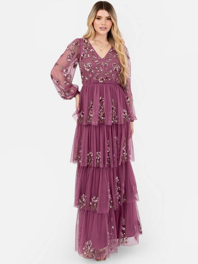 Украшенное многоуровневое платье макси Maya Deluxe, цвет Rose
Украшенное многоуровневое платье макси Maya Deluxe, цвет Rose