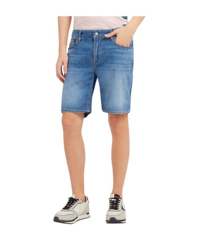 Классические джинсовые шорты с пятью карманами Guess, синий
Классические джинсовые шорты с пятью карманами Guess, синий