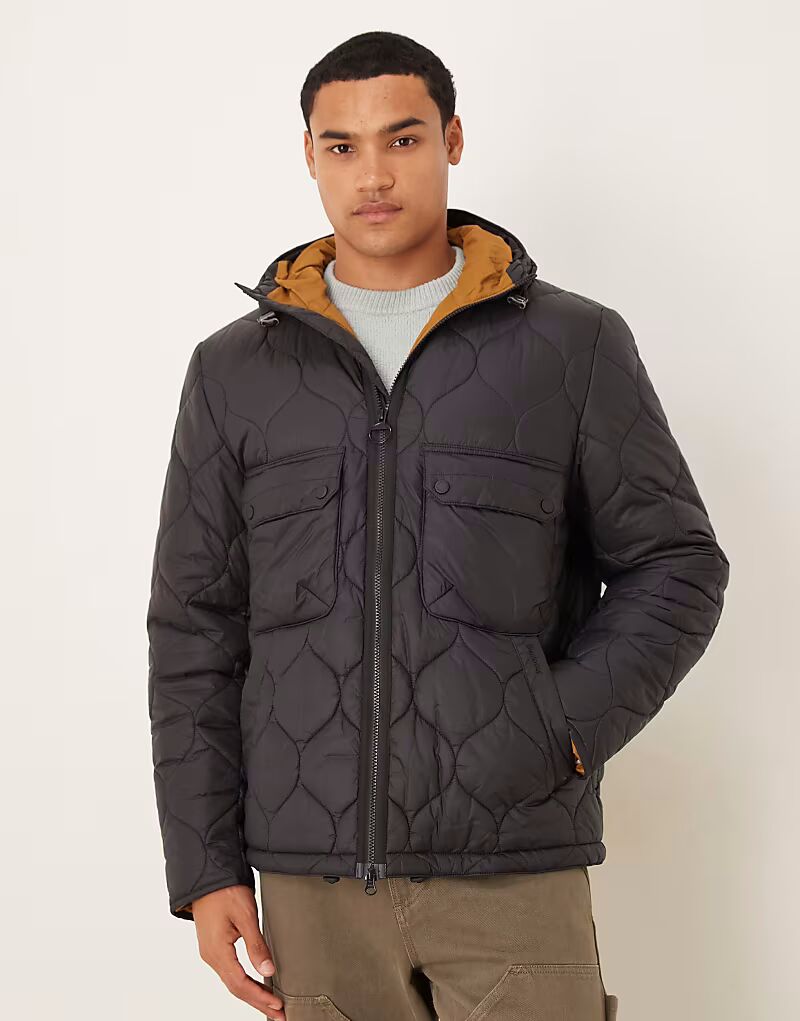 Стеганая куртка Re-engineered Spey с капюшоном черного цвета Barbour
Стеганая куртка Re-engineered Spey с капюшоном черного цвета Barbour